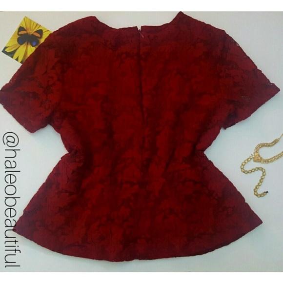 Ann Taylor Factory Petite Peplum Top - Picture 2 of 4